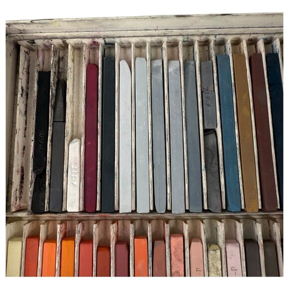 FaberCastell Design NuPastel Set Of 96 Firm Sticks With Box Used Vintage - Picture 8 of 16